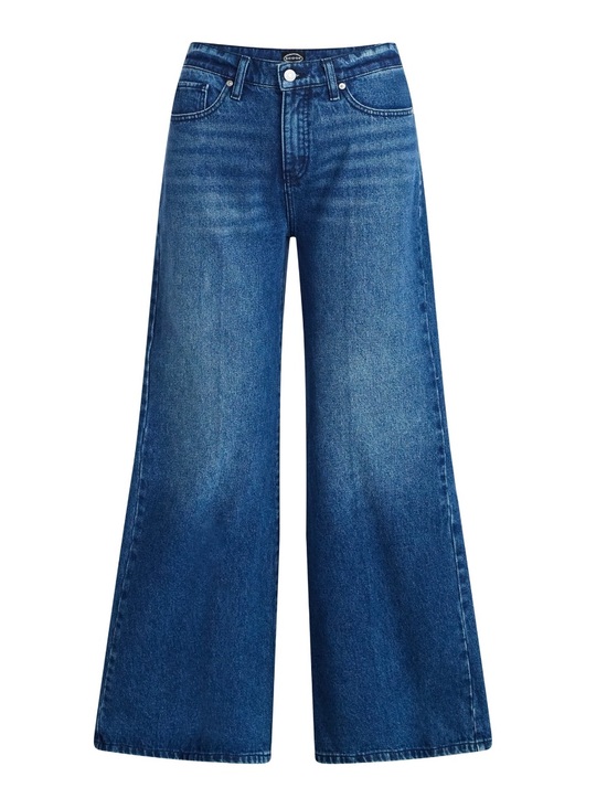 Scoop Denim - New Flare Slouchy Relaxed Wide Leg Jeans Dark Wash